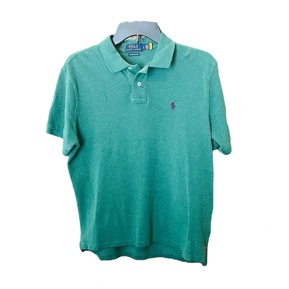 Polo Ralph Lauren men’s short sleeve cotton polo shirt SZ L forest green